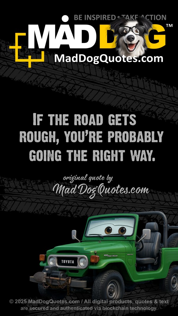Off-road, 4x4, quotes, for Toyota Land Cruiser BJ40 on MadDogQuotes.com