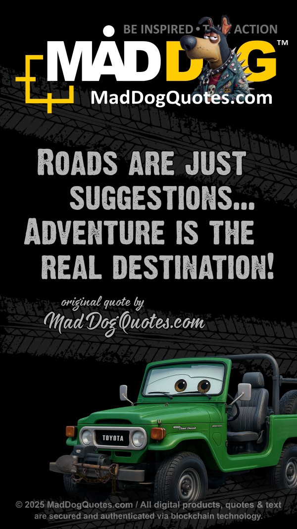 Off-road, 4x4, quotes, for Toyota Land Cruiser BJ40 on MadDogQuotes.com
