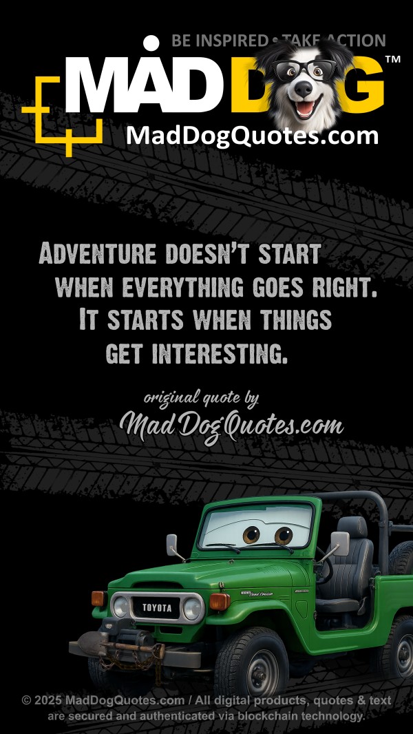 Off-road, 4x4, quotes, for Toyota Land Cruiser BJ40 on MadDogQuotes.com