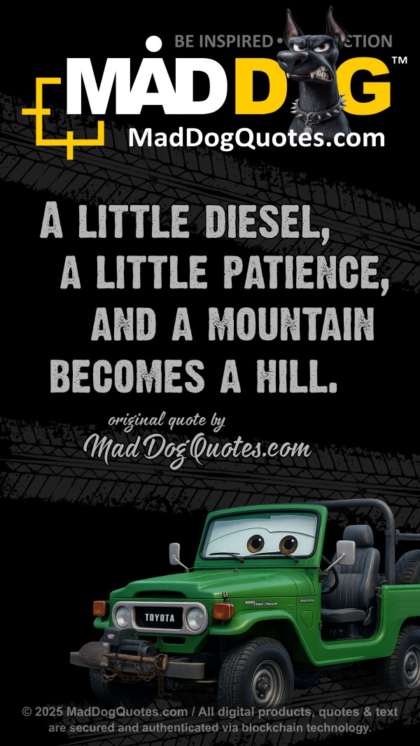 Off-road, 4x4, quotes, for Toyota Land Cruiser BJ40 on MadDogQuotes.com