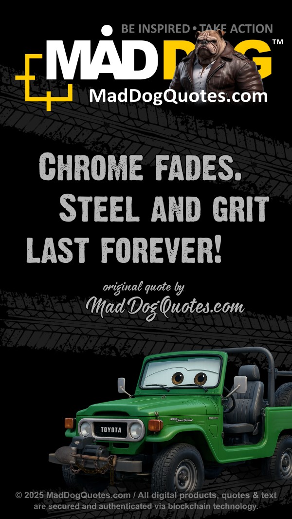 Off-road, 4x4, quotes, for Toyota Land Cruiser BJ40 on MadDogQuotes.com